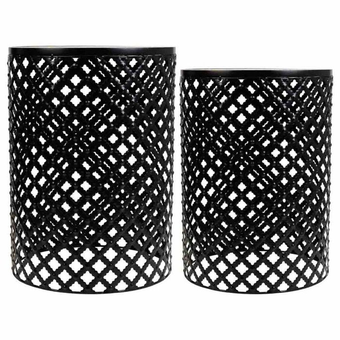 Soporte para Maceta Alexandra House Living Negro Hierro Azulejo 38 x 50 x 38 cm 2 Piezas Soporte para Maceta Alexandra House Living Negro Hierro Azulejo 38 x 50 x 38 cm 2 Piezas