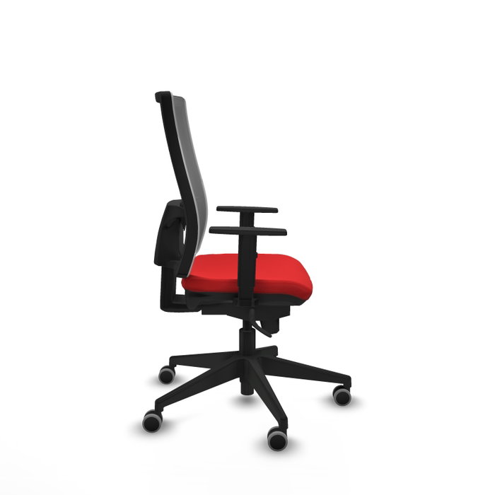 PIQUERAS Y CRESPO Silla de oficina Horna, mecanismo Sincro, Rojo/Gris PIQUERAS Y CRESPO Silla de oficina Horna, mecanismo Sincro, Rojo/Gris