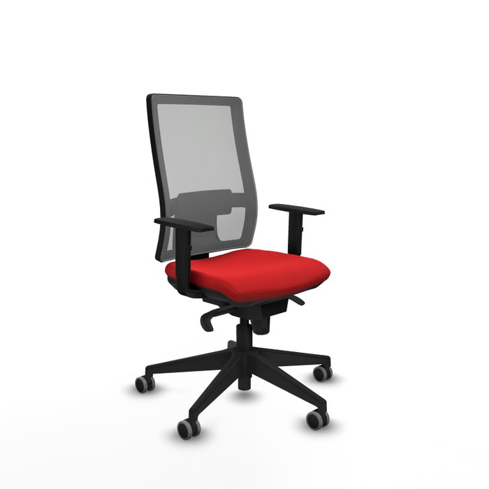 PIQUERAS Y CRESPO Silla de oficina Horna, mecanismo Sincro, Rojo/Gris PIQUERAS Y CRESPO Silla de oficina Horna, mecanismo Sincro, Rojo/Gris