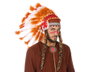 Atosa Pluma De Indio Hombre Adulto Accesorio Marron Lejano Oeste