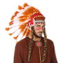 Atosa Pluma De Indio Hombre Adulto Accesorio Marron Lejano Oeste