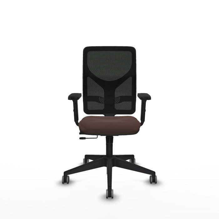 PIQUERAS Y CRESPO Silla de oficina Motilla Sincro/Traslack Marrón oscuro y Negro PIQUERAS Y CRESPO Silla de oficina Motilla Sincro/Traslack Marrón oscuro y Negro