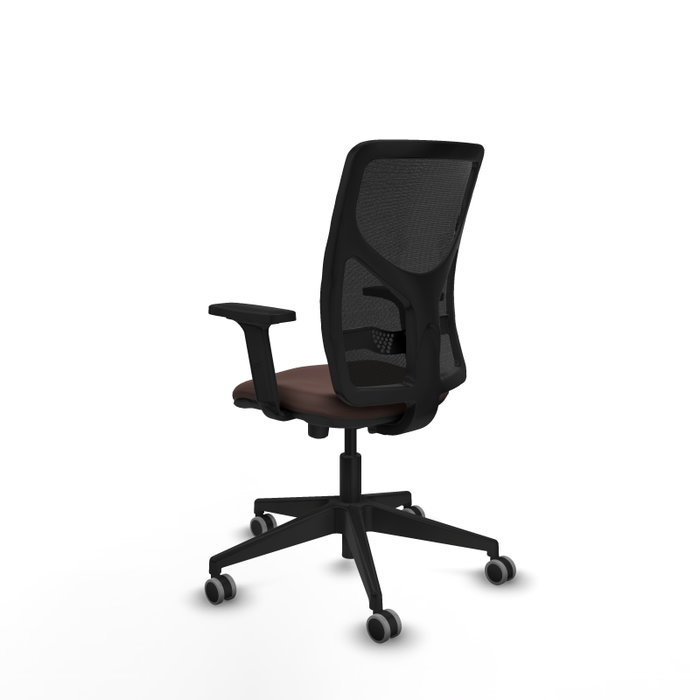 PIQUERAS Y CRESPO Silla de oficina Motilla Sincro/Traslack Marrón oscuro y Negro PIQUERAS Y CRESPO Silla de oficina Motilla Sincro/Traslack Marrón oscuro y Negro