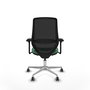 PIQUERAS Y CRESPO Silla de oficina Mardos con mecanismo Sincro/Traslack, Verde esmeralda y Negro