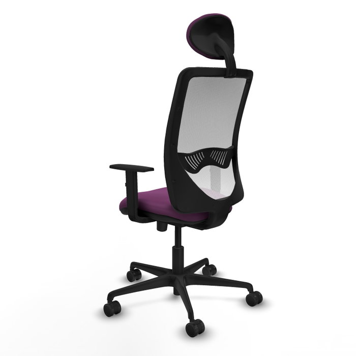 PIQUERAS Y CRESPO Silla de oficina Zulema con mecanismo Sincro/Traslack, Morado y Blanco PIQUERAS Y CRESPO Silla de oficina Zulema con mecanismo Sincro/Traslack, Morado y Blanco
