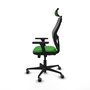 PIQUERAS Y CRESPO Silla de oficina Jorquera con mecanismo Sincro/Traslack, Verde y Gris