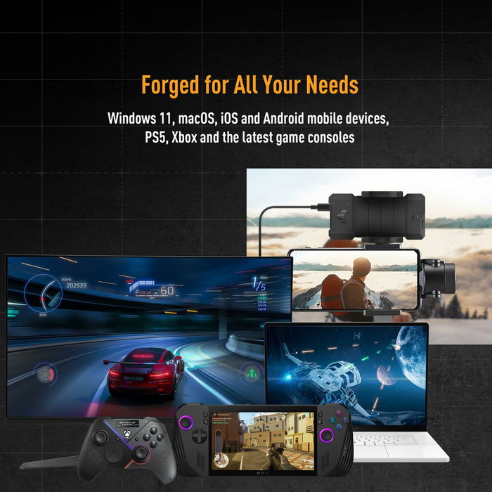 ASUS TUF Gaming A2 Carcasa externa para SSD M.2 USB 3.2 Gen 2x2 de 20 Gbps