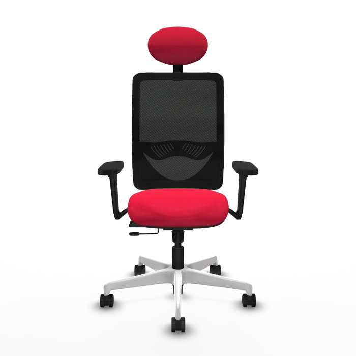 PIQUERAS Y CRESPO Silla de oficina Zulema con mecanismo Sincro/Traslack, Rojo y Negro PIQUERAS Y CRESPO Silla de oficina Zulema con mecanismo Sincro/Traslack, Rojo y Negro