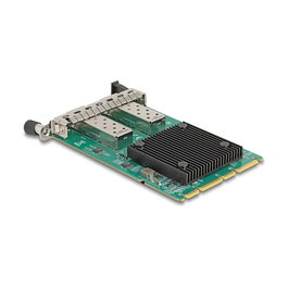 DeLOCK Tarjeta OCP 3.0 Intel X710 a 2 x SFP+ 10 Gigabit LAN (10GBE), 10000 Mbit/s, PCIe, Fibra Óptica, Soporte Jumbo Frames