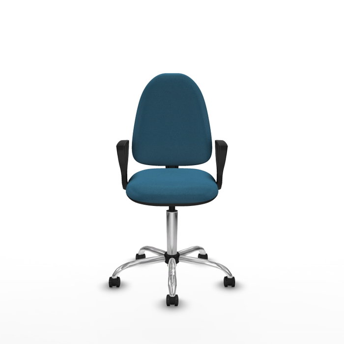 PIQUERAS Y CRESPO Silla de oficina Aýna Verde petróleo con Brazos fijos PIQUERAS Y CRESPO Silla de oficina Aýna Verde petróleo con Brazos fijos