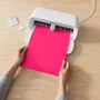 Cricut Joy Xtra Smart Iron-On Vinilo de Transferencia Térmica Liso Brillante - 3 Hojas - Colores: Naranja, Rosa, Amarillo - Para Cricut Joy Xtra