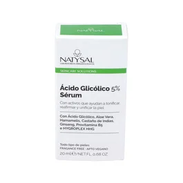 NATYSAL Sérum Ácido Glicólico 5% Exfoliante Facial 20Ml Para Todo Tipo De Piel