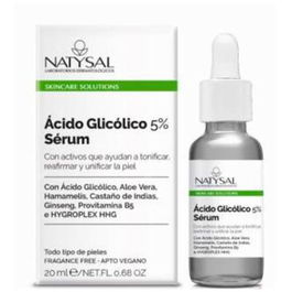 NATYSAL Sérum Ácido Glicólico 5% Exfoliante Facial 20Ml Para Todo Tipo De Piel