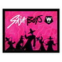 PYRAMID Cuadro Saja Boys KPop Demon Hunters 30x40cm Lámina de Coleccionista Enmarcada