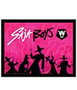 PYRAMID Cuadro Saja Boys KPop Demon Hunters 30x40cm Lámina de Coleccionista Enmarcada
