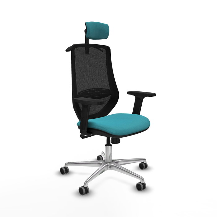 PIQUERAS Y CRESPO Silla de oficina Mardos Turquesa y Negro PIQUERAS Y CRESPO Silla de oficina Mardos Turquesa y Negro