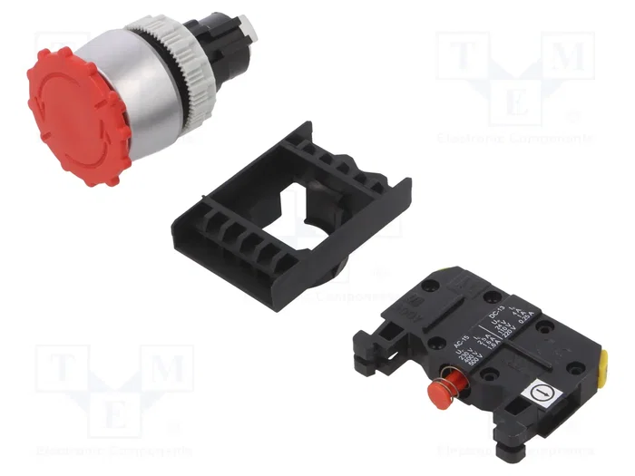 SPAMEL Interruptor de emergencia ST22 rojo 22mm NC SPAMEL Interruptor de emergencia ST22 rojo 22mm NC