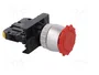 SPAMEL Interruptor de emergencia ST22 rojo 22mm NC