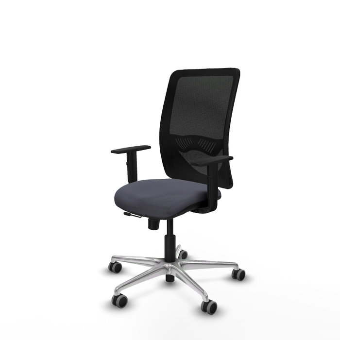 PIQUERAS Y CRESPO Silla de oficina Zulema con mecanismo Sincro/Traslack, Gris oscuro y Negro PIQUERAS Y CRESPO Silla de oficina Zulema con mecanismo Sincro/Traslack, Gris oscuro y Negro