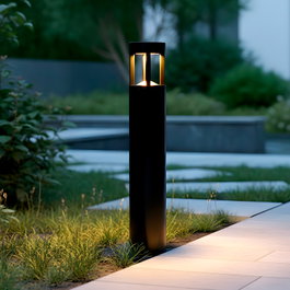 Jamalpur Baliza LED Exterior 90cm 10W 3000K Negro