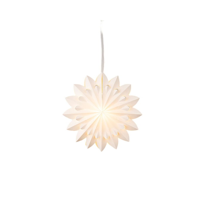 Lumineo Estrella colgante de papel LED ø40 x 20,5 cm Lumineo Estrella colgante de papel LED ø40 x 20,5 cm