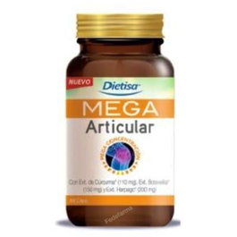 DIETISA Mega Articular 60 Cápsulas | Cuidado Integral Articulaciones con Cúrcuma, Boswelia, Harpagofito, Calcio y Vitaminas D3 y K2