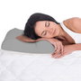 Sensly Almohada con Memoria Viscoelástica Adaptable y Funda Lavable 50x30x10 cm