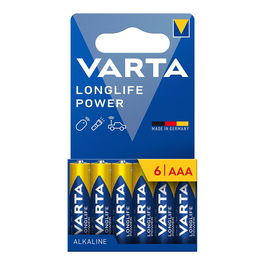 Varta Pila Alcalina AAA LR03 Longlife Power Blister 6 uds ø10,5 x 44,5 mm