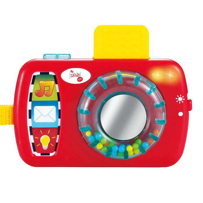 Tachan Cámara Fotográfica para Bebés con Mordedor, Luces y Sonidos para +6 meses