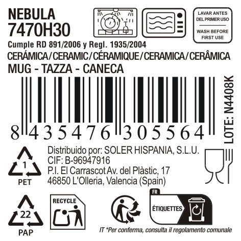 La Mediterranea Taza Nebula 310ml