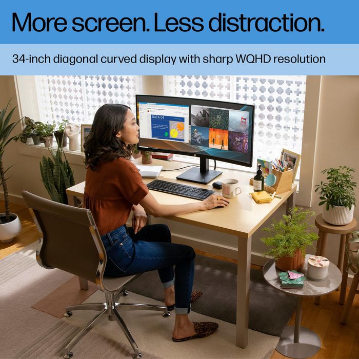 HP Monitor Curvo P34hc G4 WQHD USB-C 34 pulgadas