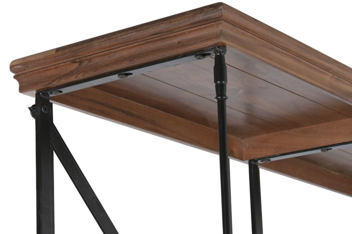 DKD Home Decor Estanteria Loft Negro Natural 43 x 220 x 213 cm
