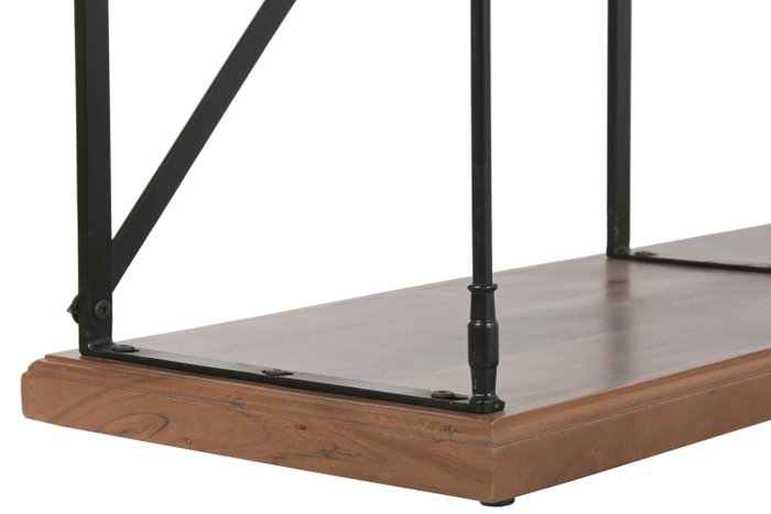 DKD Home Decor Estanteria Loft Negro Natural 43 x 220 x 213 cm