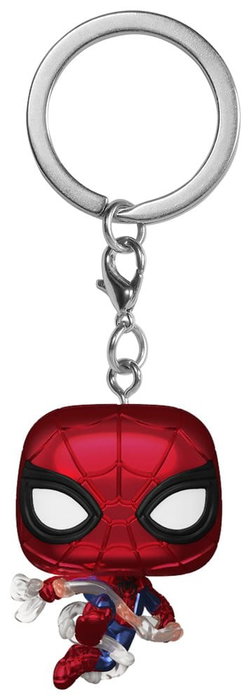 Funko Pop Keychain Llavero Spider-Man Brand New Day Metallic Marvel Vinilo Coleccionable
