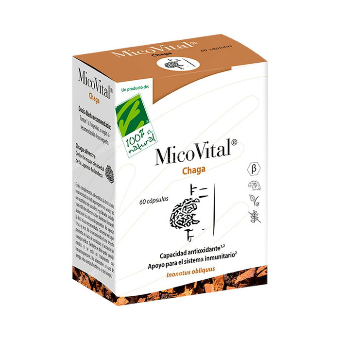 MicoVital Chaga 60 Cápsulas MicoVital Chaga 60 Cápsulas