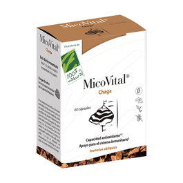 MICOVITAL CHAGA 60 cápsulas Blister 100% Natural Complemento Alimenticio con Beta-glucanos