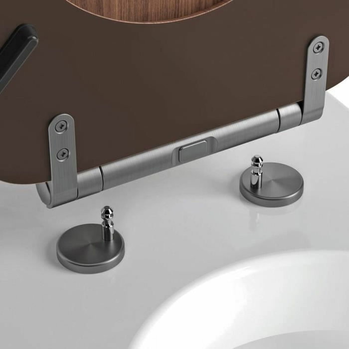 Gelco Asiento para inodoro Nogal de nogal - MDF FSC