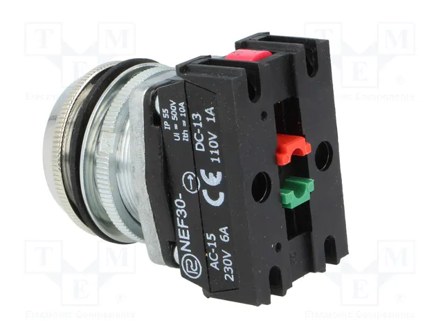 PROMET Interruptor de presión NEF30 amarillo NC + NA