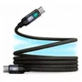 Subblim Cable PowerMag LED 100W USB-C a USB-C, 2m, Negro