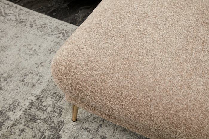 Atelier Del Sofa Sofá-Cama Esquinero Simena Right Beige Modular Confortable Elegante