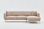 Atelier Del Sofa Sofá-Cama Esquinero Simena Right Beige Modular Confortable Elegante