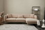 Atelier Del Sofa Sofá-Cama Esquinero Simena Right Beige Modular Confortable Elegante