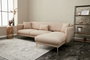 Atelier Del Sofa Sofá-Cama Esquinero Simena Right Beige Modular Confortable Elegante