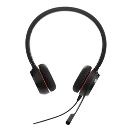 Jabra 14401-21 Auricular Mono de Diadema Alámbrico para Oficina/Centro de Llamadas, Micrófono Boom, Conector Jack 3.5 mm, Negro - Auriculares de Recambio para Evolve 30 II