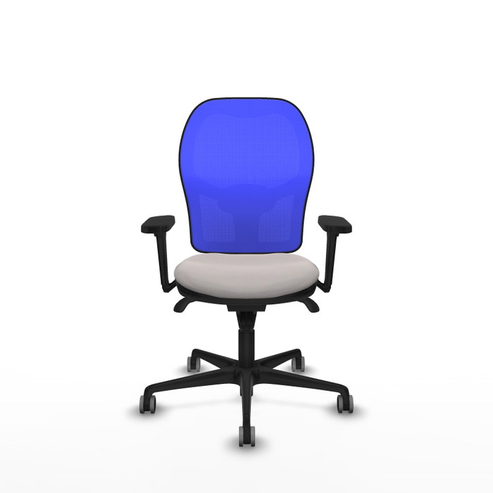 PIQUERAS Y CRESPO Silla de oficina Jorquera con mecanismo Sincro, Blanco y Azul PIQUERAS Y CRESPO Silla de oficina Jorquera con mecanismo Sincro, Blanco y Azul