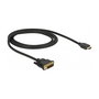 DeLOCK 85582 Cable Adaptador DVI-D 18+1 Macho a HDMI-A Macho 1 m Negro, Resolución 1920x1200, 3.96 Gbit/s, Blindaje Triple