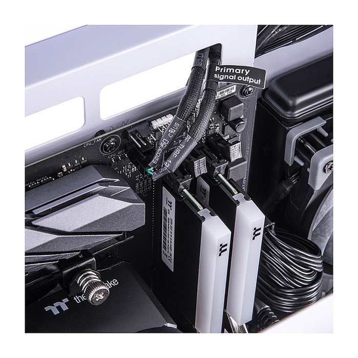 Thermaltake Tt Mod PWM Fan 4 Pin Y-Cable AC-060-CO1OTN-F1, 0.11 m, Negro, Pack de 3