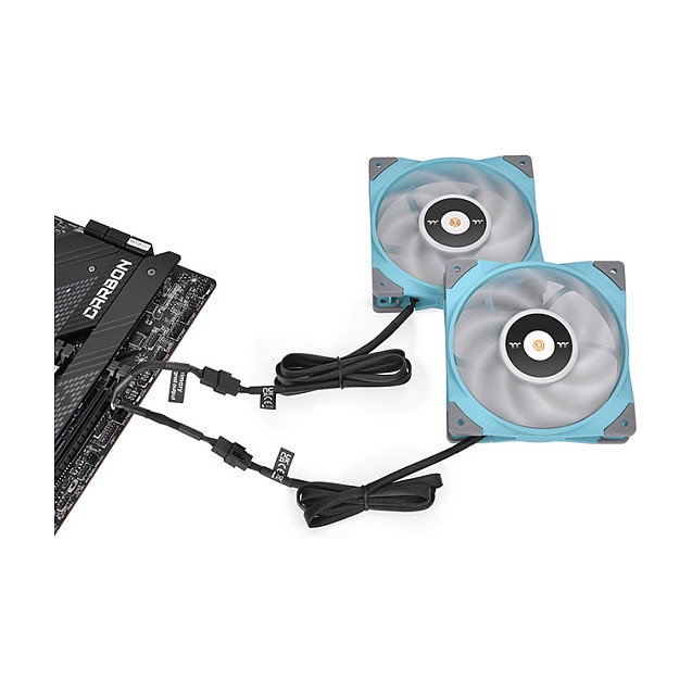 Thermaltake Tt Mod PWM Fan 4 Pin Y-Cable AC-060-CO1OTN-F1, 0.11 m, Negro, Pack de 3