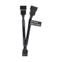 Thermaltake Tt Mod PWM Fan 4 Pin Y-Cable AC-060-CO1OTN-F1, 0.11 m, Negro, Pack de 3