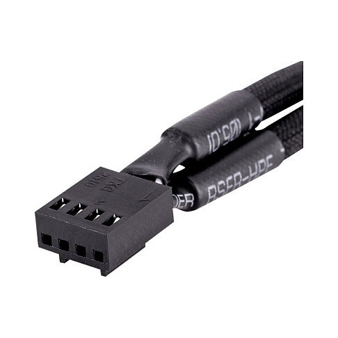 Thermaltake Tt Mod PWM Fan 4 Pin Y-Cable AC-060-CO1OTN-F1, 0.11 m, Negro, Pack de 3